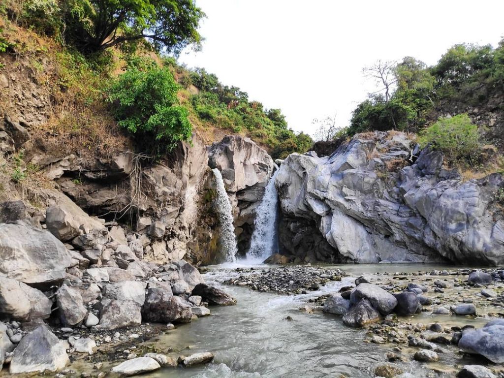 Unique Waterfall in Lombok: Sulfur-Rich Healing Waters