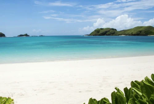 Serene Coastal of Tanjung Aan Beach Lombok